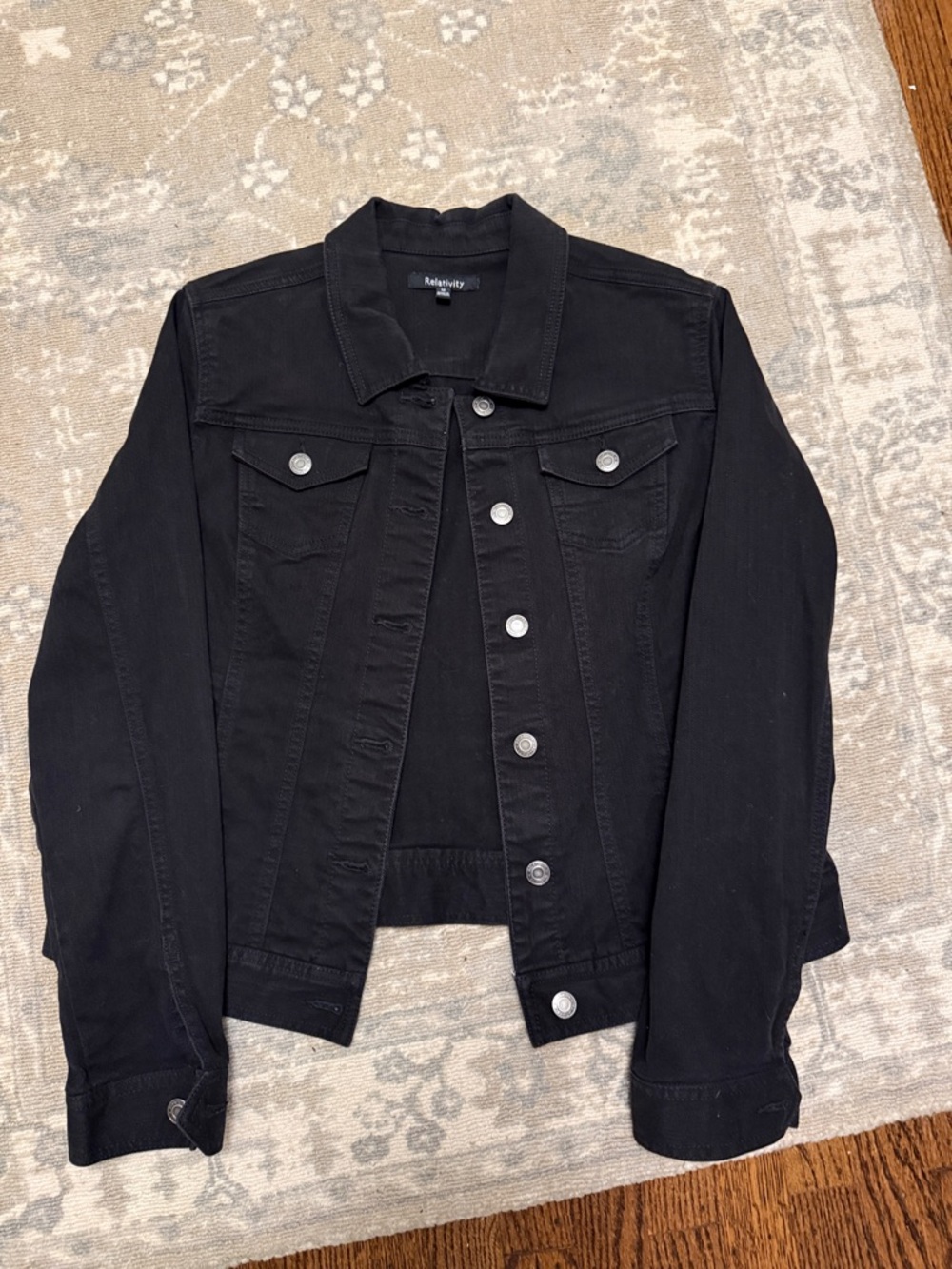 Relativity Black Denim Jean Jacket